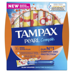 Tampax Pearl Compak Tampones Súper Plus 18 Uds.