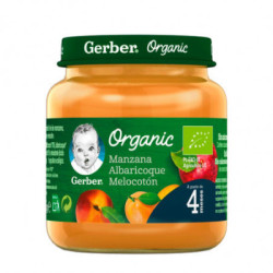 Gerber Organic Manzana Albaricoque Melocoton Tarrito 125 Gr.