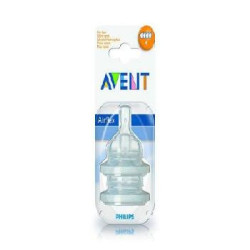 Avent Tetina Natural 3 Orificio Flujo Medio 2 Uds.