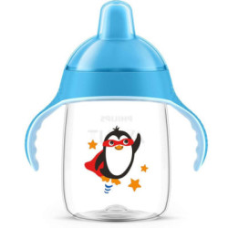 Avent Vaso Con Pajita Y Asas Azul +9 Meses 200 Ml. Scf 796/01